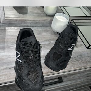 New Balance All-Black Athletic Shoes